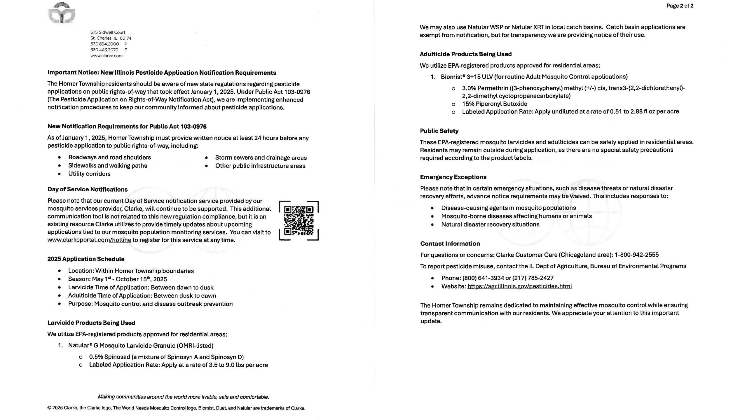 Important Notice: New Illinois Pesticide Application Notification Requirements